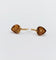 Boucles d'oreilles Boucles d’oreilles dormeuses antiques en or rose 18k cœur 58 Facettes A06903