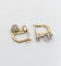 Boucles d'oreilles Dormeuses antiques - Boucles d'oreilles en or 18k, platine et diamants 58 Facettes A06906