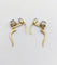 Boucles d'oreilles Dormeuses antiques - Boucles d'oreilles en or 18k, platine et diamants 58 Facettes A06906