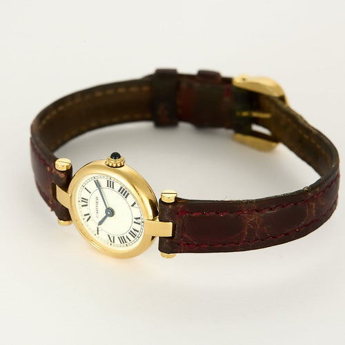 Montre CARTIER - Vendôme Mini - Ravissante montre de dame en or jaune à boitier rond et mouvement quartz 58 Facettes B250663