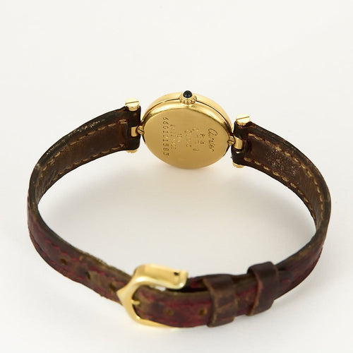 Montre CARTIER - Vendôme Mini - Ravissante montre de dame en or jaune à boitier rond et mouvement quartz 58 Facettes B250663