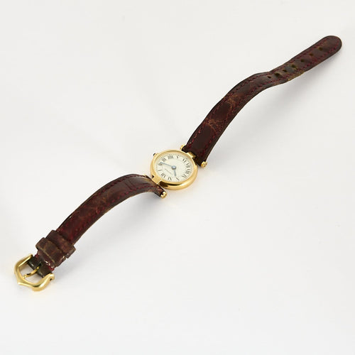 Montre CARTIER - Vendôme Mini - Ravissante montre de dame en or jaune à boitier rond et mouvement quartz 58 Facettes B250663