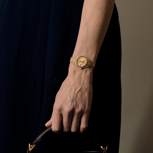 Montre ROLEX - Lady Datejust - Iconique et rare montre de dame en or jaune à boitier rond et à mouvement automatique 58 Facettes B260081