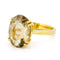 Bague 54 Bague solitaire citrine ovale en or jaune 18 carats 58 Facettes 7681E154D9914B35B4348EFB85369D7B