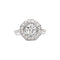 Bague 57 Bague ancienne platine et diamants. 58 Facettes 35345