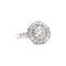 Bague 57 Bague ancienne platine et diamants. 58 Facettes 35345