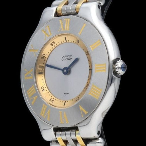 Montre Cartier Montre Must 21 Or Jaune 18K / Acier 58 Facettes MT46020