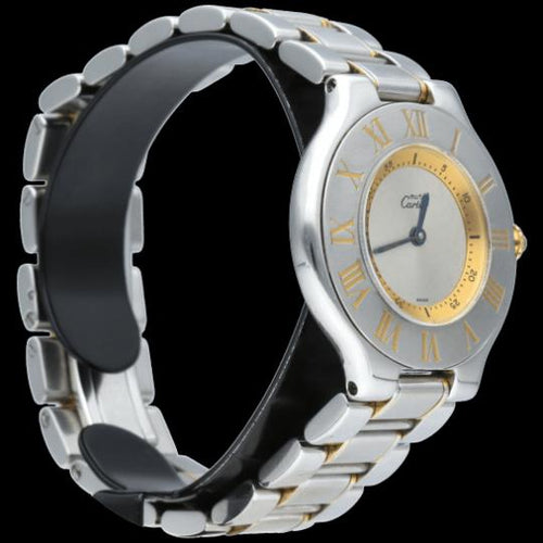 Montre Cartier Montre Must 21 Or Jaune 18K / Acier 58 Facettes MT45974