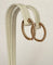Boucles d'oreilles Boucles d'oreilles créoles huggies en or rose 18 ct et diamants 1,00 ct 58 Facettes earrings