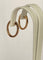 Boucles d'oreilles Boucles d'oreilles créoles huggies en or rose 18 ct et diamants 1,00 ct 58 Facettes earrings