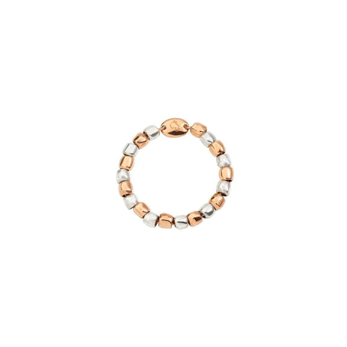 Bague DODO Mini Granelli - Bague en or rose 9K et argent 58 Facettes UKA000050SO