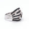 Bague BLACK&WHITE - Bague en or blanc 18 K et diamants 58 Facettes UKA000140CS