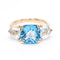 Bague SWISS & SKY TOPAZ - Bague en or jaune 18 K et topazes 58 Facettes UKA000141CS