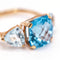 Bague SWISS & SKY TOPAZ - Bague en or jaune 18 K et topazes 58 Facettes UKA000141CS
