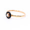Bague Bague solitaire - Diamant en or jaune 18 K et émail noir 58 Facettes UKA000142CS