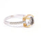 Bague Bague - Quartz cristal de roche et onyx en or jaune 18 K 58 Facettes UKA000143CS