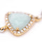 Boucles d'oreilles MEIRAT - Boucles d’oreilles en or jaune 18K avec amazonite et diamants 58 Facettes UKA000147CS