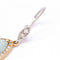 Boucles d'oreilles MEIRAT - Boucles d’oreilles en or jaune 18K avec amazonite et diamants 58 Facettes UKA000147CS
