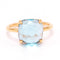 Bague Swiss Topas - Bague en or jaune 18K et topaze 58 Facettes UKA000150CS