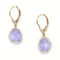 Boucles d'oreilles Pendientes - Boucles d’oreilles en or jaune 18K, tanzanites et diamants 58 Facettes UKA000151CS