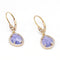 Boucles d'oreilles Pendientes - Boucles d’oreilles en or jaune 18K, tanzanites et diamants 58 Facettes UKA000151CS