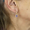 Boucles d'oreilles Pendientes - Boucles d’oreilles en or jaune 18K, tanzanites et diamants 58 Facettes UKA000151CS