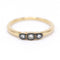 Bague Bague trio - Bague en or jaune 18 K et diamants 58 Facettes UKA000152CS