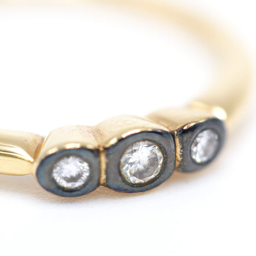 Bague Bague trio - Bague en or jaune 18 K et diamants 58 Facettes UKA000152CS
