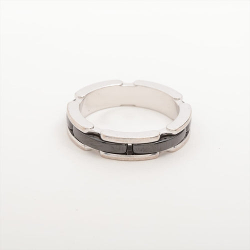 Bague 48 Chanel Ultra - Bague articulée en or blanc et céramique noire 58 Facettes 1