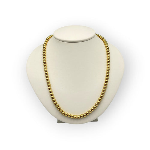 Collier Collier boules en or jaune 750 58 Facettes 149067884