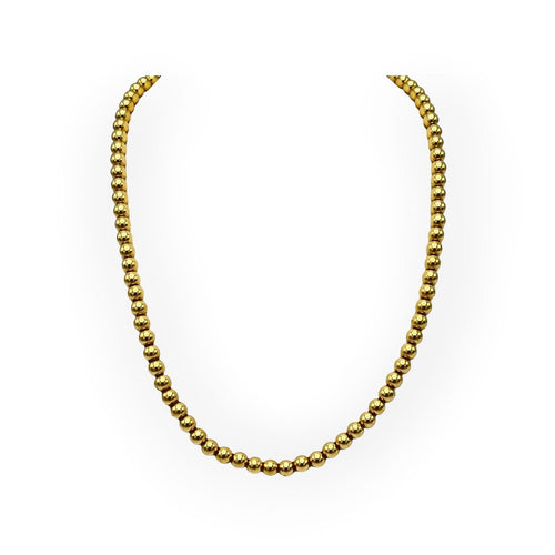 Collier Collier boules en or jaune 750 58 Facettes 149067884
