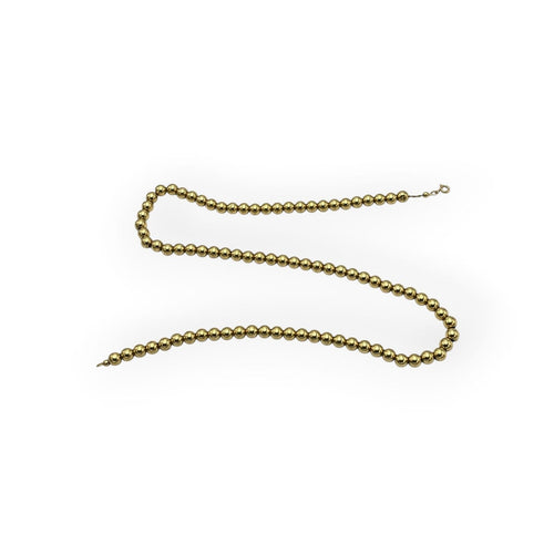 Collier Collier boules en or jaune 750 58 Facettes 149067884