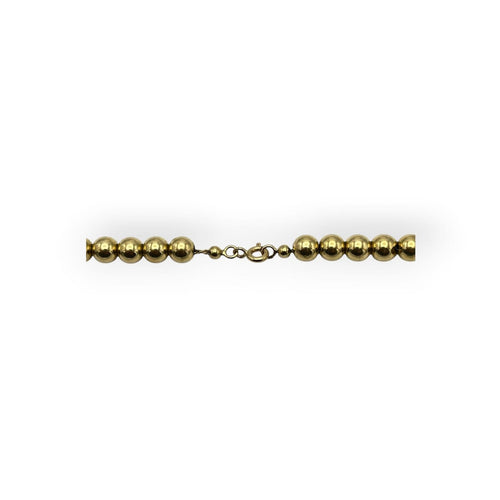 Collier Collier boules en or jaune 750 58 Facettes 149067884