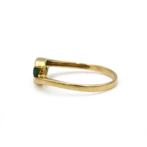 Bague 54 Bague en or jaune sertie d’une émeraude ovale 58 Facettes 260020SP