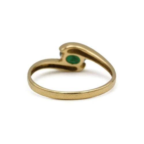 Bague 54 Bague en or jaune sertie d’une émeraude ovale 58 Facettes 260020SP