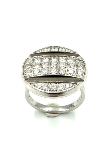 Bague 52 Chaumet Class One Croisière - Bague GM en or blanc 18K et diamants 58 Facettes CHAUMET BG