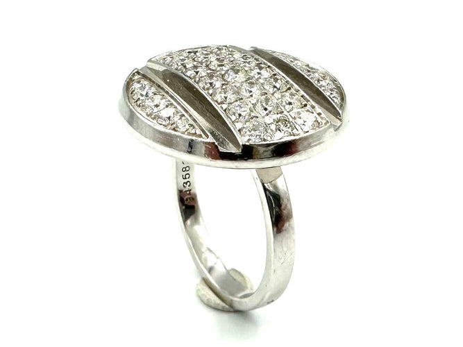 Bague 52 Chaumet Class One Croisière - Bague GM en or blanc 18K et diamants 58 Facettes CHAUMET BG