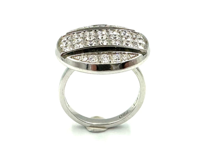 Bague 52 Chaumet Class One Croisière - Bague GM en or blanc 18K et diamants 58 Facettes CHAUMET BG