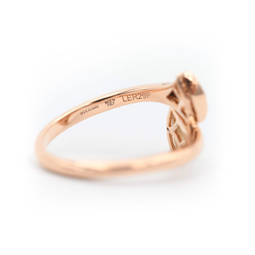 Bague 54 Bague Bulgari Diva en or rose avec diamants et nacre 58 Facettes 22652