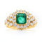 Bague Bague en or jaune 18 ct avec émeraude 1,7 ct et diamants 58 Facettes 22665