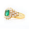 Bague Bague en or jaune 18 ct avec émeraude 1,7 ct et diamants 58 Facettes 22665