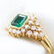 Bague Bague en or jaune 18 ct avec émeraude 1,7 ct et diamants 58 Facettes 22665