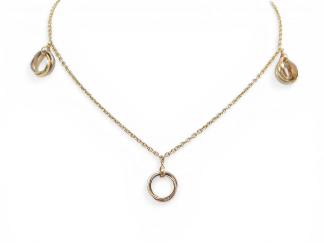 Collier Cartier Trinity Charms - Collier 3 anneaux en or 18k 41 cm 58 Facettes 273861