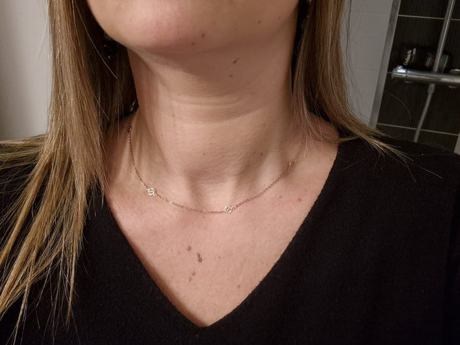 Collier Chaîne à motifs en or jaune 18 carats 58 Facettes 1734929