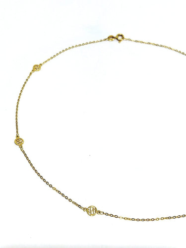 Collier Chaîne à motifs en or jaune 18 carats 58 Facettes 1734929