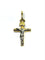 Pendentif Pendentif crucifix en or jaune et or blanc 18 carats 58 Facettes 1734940