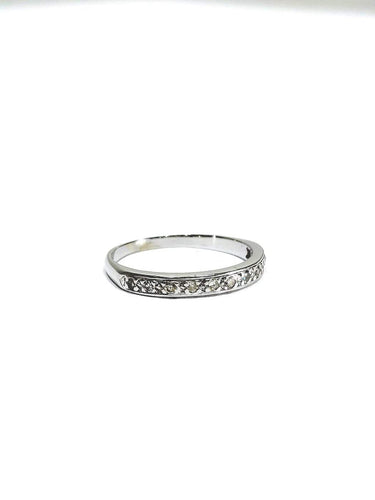 Bague 52.5 Bague en or blanc 18 carats et diamants 58 Facettes 1734950
