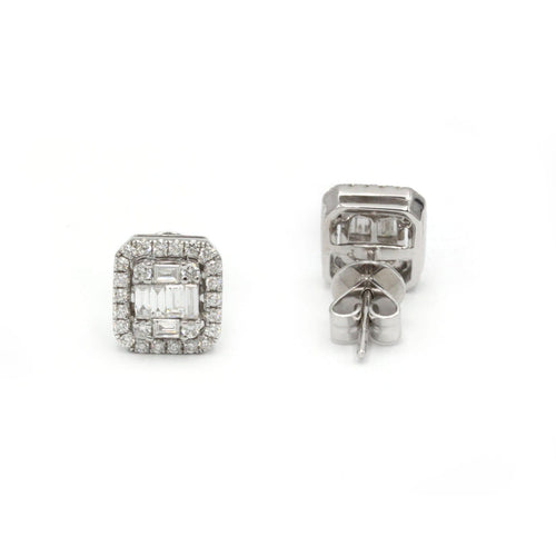Boucles d'oreilles Boucles d'oreilles en or blanc 750‰ et diamants 58 Facettes 260088R