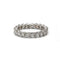 Bague 48 Alliance américaine - Bague en or blanc et diamants 58 Facettes 260082R