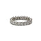Bague 48 Alliance américaine - Bague en or blanc et diamants 58 Facettes 260082R